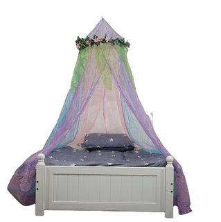 EBay Amazon Hot Sales Floral Fairy for Girls Bed المحمي سرير الطفل تاج المظلة الناموسيات